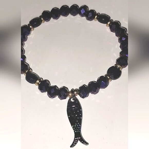 Girls Makersland purple fish Charm Bracelet - Picture 9 of 9